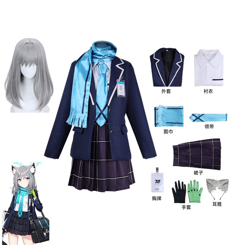Party Games School - Disfraz de Cosplay de Sunaokami Shiroko