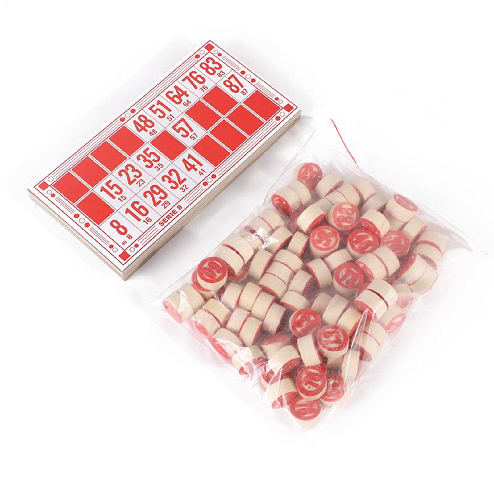Play Friends Party Games - Juego de bingo Vintage de madera,
