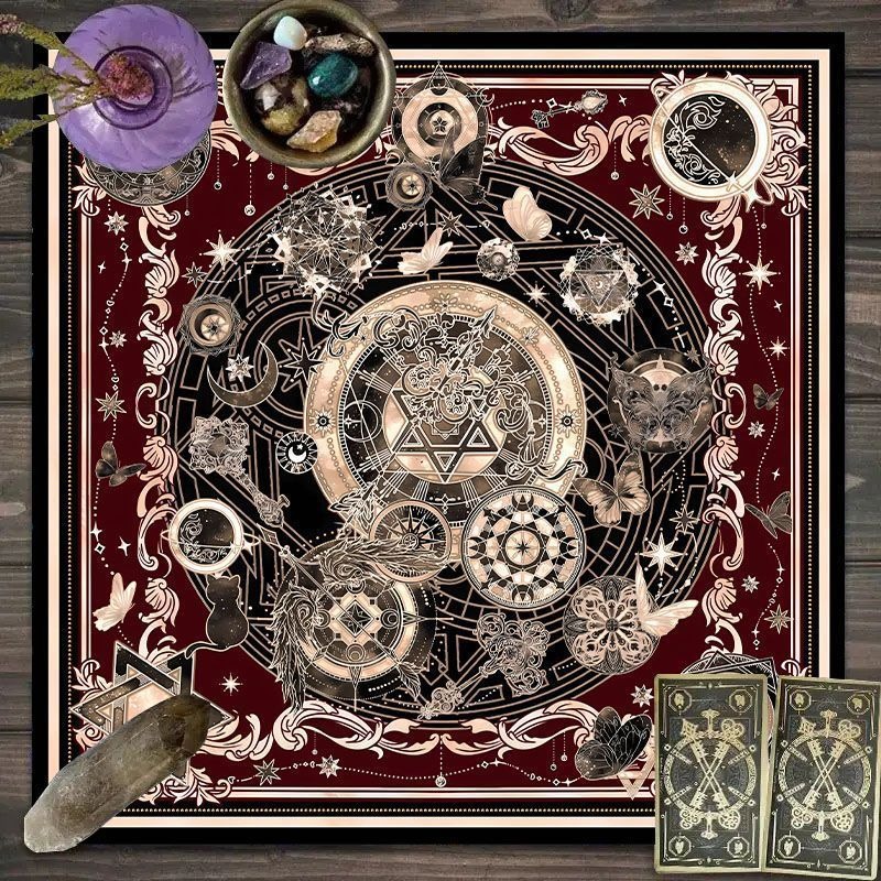 Paño de Tarot con Patrón del Z - Zodiac Party Games reseña y precio