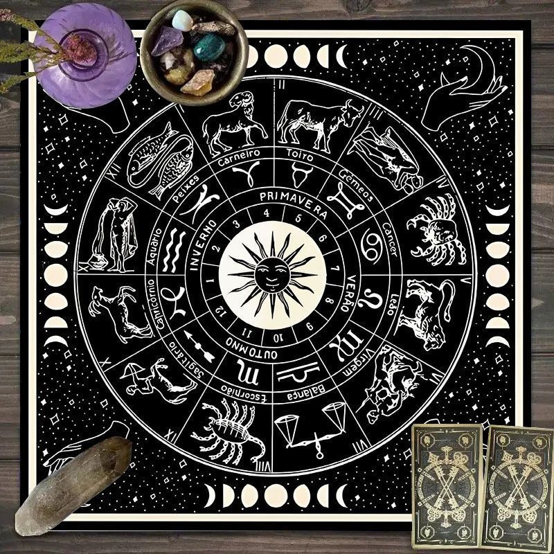 Paño de Tarot con Patrón del Z - Zodiac Party Games reseña y precio