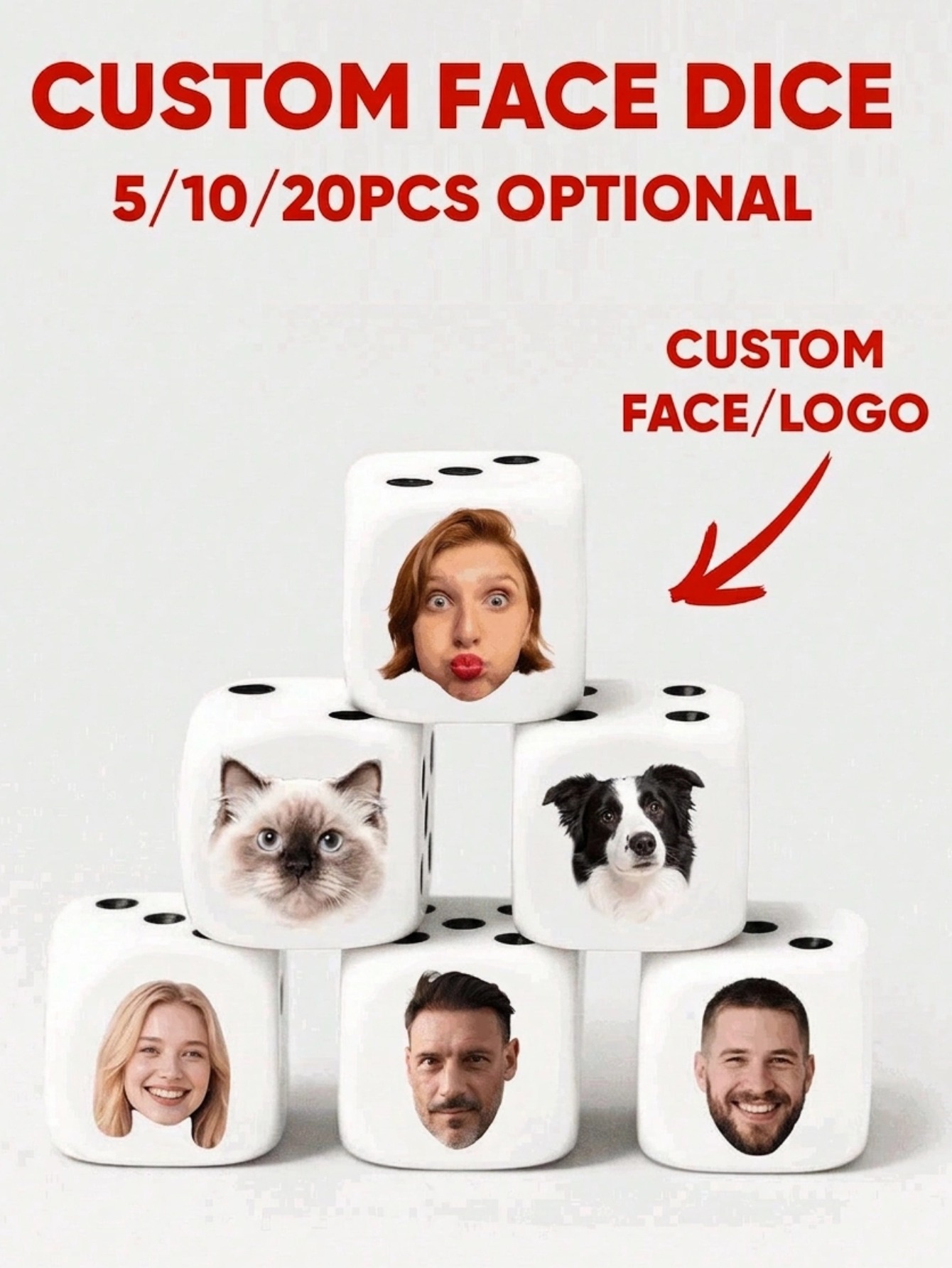 Dados Personalizados con Caras - Party Games Engagement reseña y precio