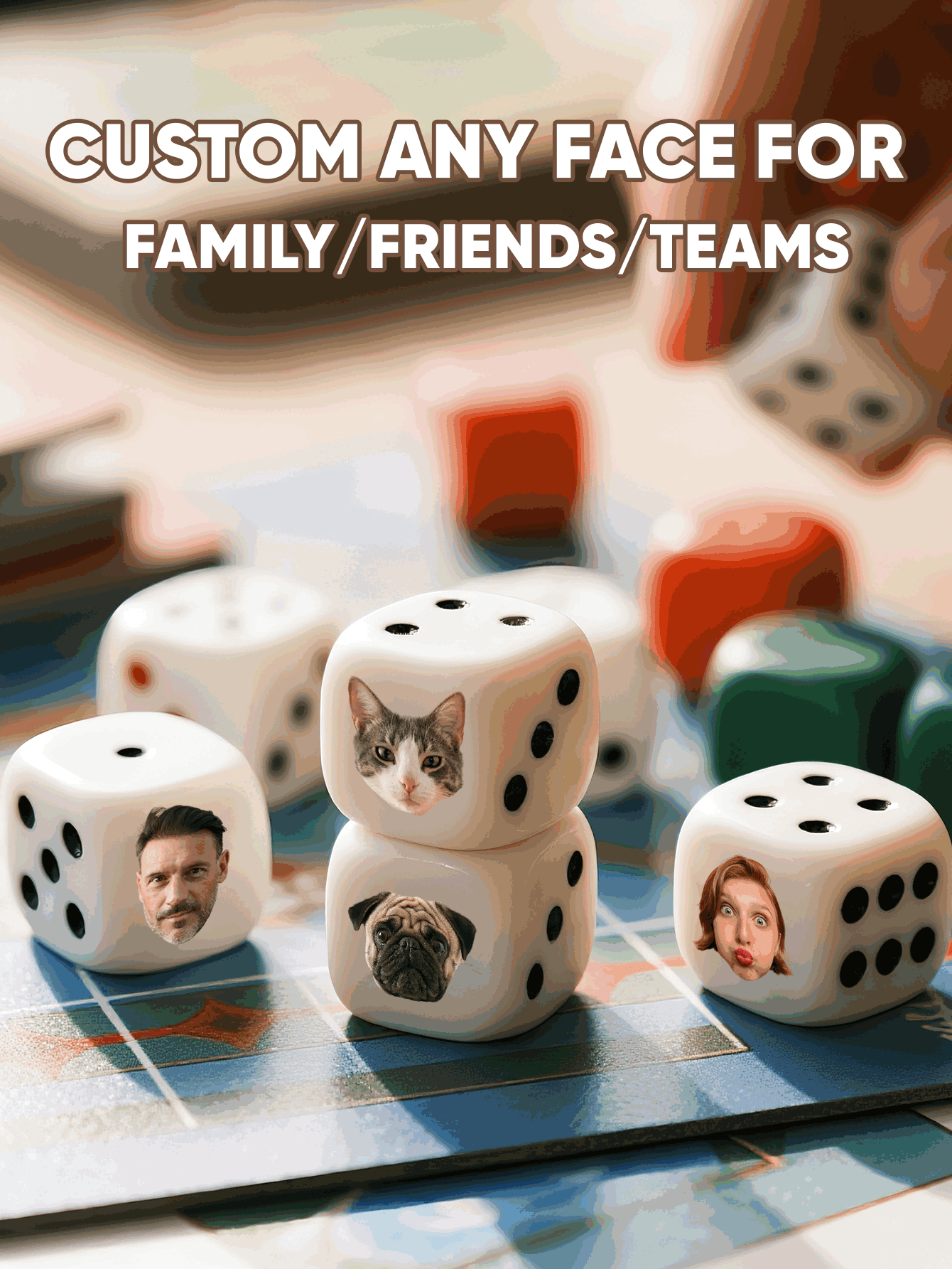 Dados Personalizados con Caras - Party Games Engagement reseña y precio