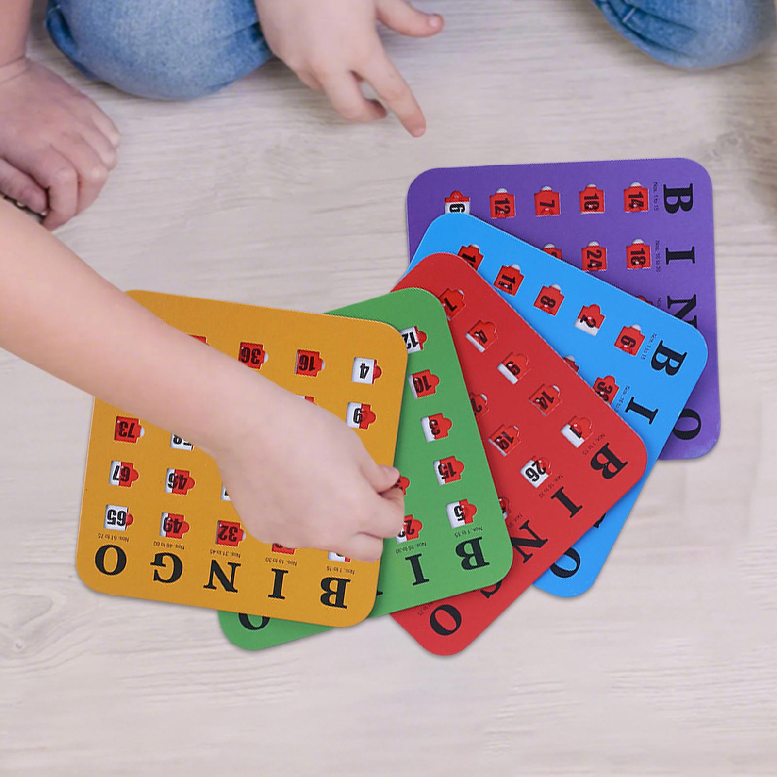 5 tarjetas de juego de bingo d - Party Games School reseña y precio