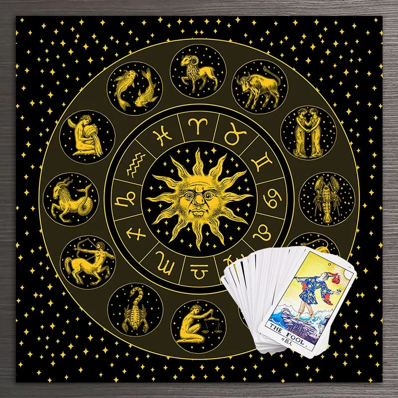 Paño de Tarot de Terciopelo co - Zodiac Party Games reseña y precio