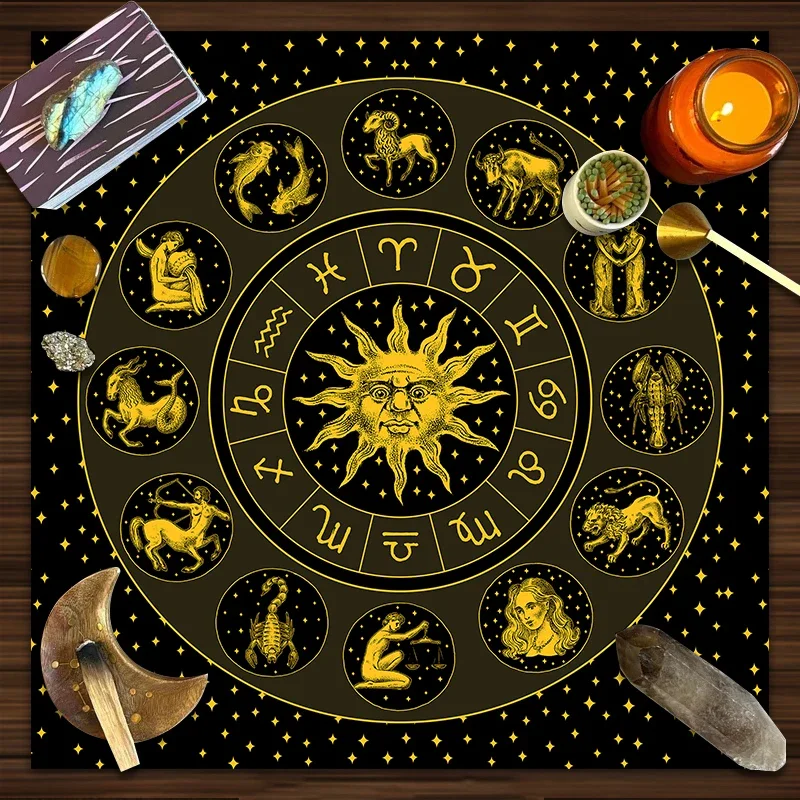 Paño de Tarot de Terciopelo co - Zodiac Party Games reseña y precio