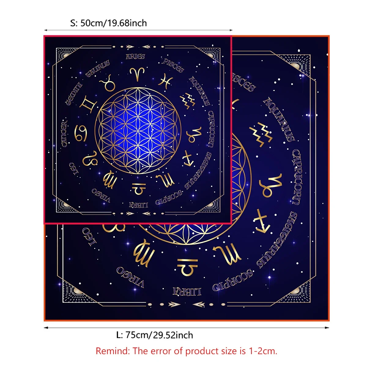 Mantel de Tarot de rueda del z - Zodiac Party Games reseña y precio