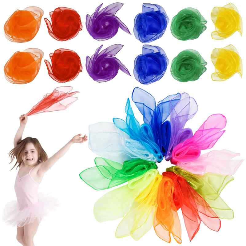 Bufanda de seda de seis colore - Party Games Engagement reseña y precio